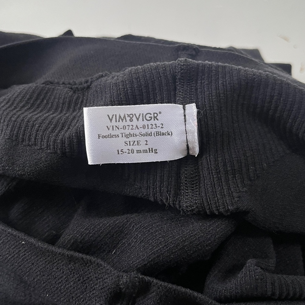 2 Vim & Vigr compression footless tights *AND* 2 pair compr. leggings, sz 2 / M - Picture 4 of 4